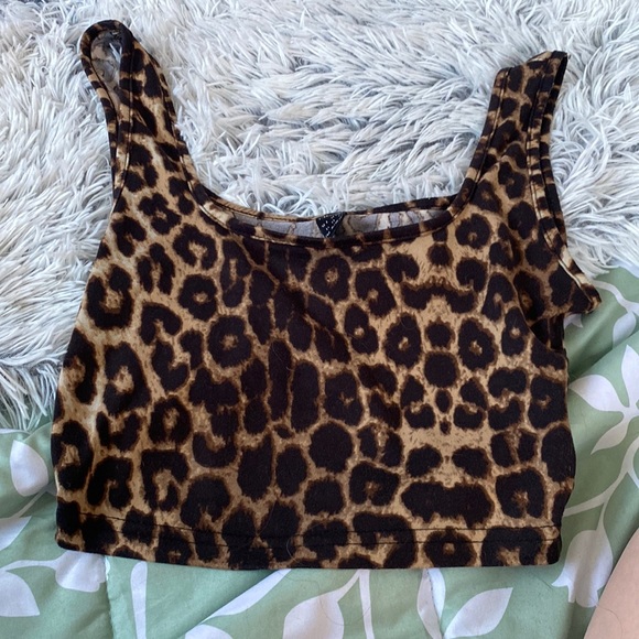 leopard print crop top - Picture 1 of 1